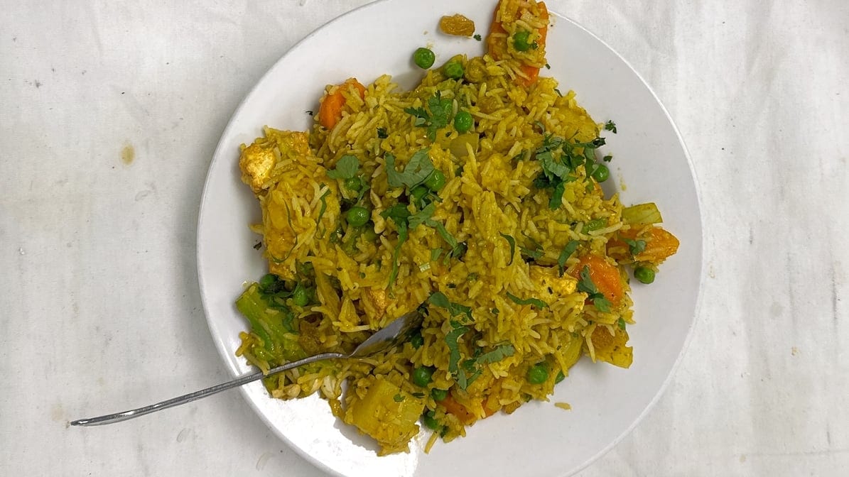 Vegetable Biryani Special.
