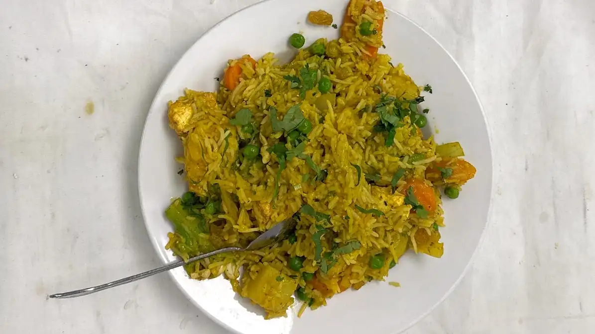 Vegetable Biryani Special.