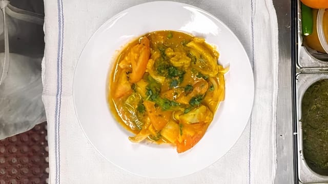 Vegetable Jalfrezi.